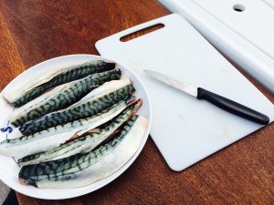 Fersk makrell til middag